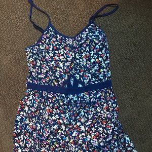 Floral romper with small cutout